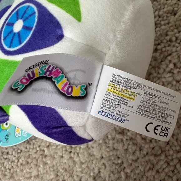 Disney Squishmallows Buzz Lightyear Plush Toy 5” Soft & Cuddly New w Tag - Picture 6 of 6